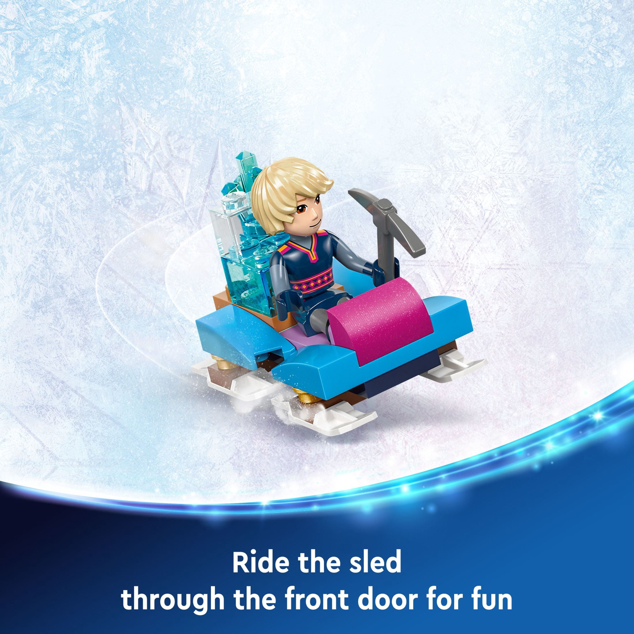 LEGO Disney Frozen Elsa's Ice Palace Building Set - Pretend Play Toys for Kids, Girls & Boys, Ages 6+ Years - With Elsa & Anna Mini-Doll Figures - Gift Ideas for Fans - 43244