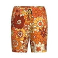 thumbnail image 4 of Fotbe Hippie Flower Pajama Shorts for Men, Men's Pajama Bottoms, Sleepwear,Short Pajama Pants-X-Large, 4 of 9