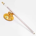thumbnail image 3 of 1Pc Flag Pole Suction Mount Bracket Car Stainless Steel Scalable Flagpole Stand Silver 1.2M, 3 of 6