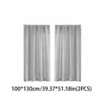 thumbnail image 3 of Surpdew Linen Short Curtains for Small Window 36 Inch Length 2 Panels Set for Bedroom Living Room Bathroomt Cabinet Basement, Light Filtering Textured Short Kitchen Curtains Over Sink, 3 of 6