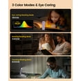 thumbnail image 4 of Glocusent USB Rechargeable Book Light for Reading in Bed, Portable Clip-on LED Reading Light, 3 Amber Colors & 5 Brightness Dimmable, Compact & Long Lasting, Perfect for Book Lovers, Kids, 4 of 9