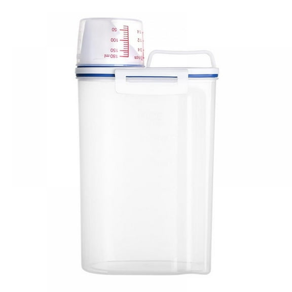 Small Rice Storage Container,5 Lbs Cereal Dispenser with Measuring Cup,Airtight Dry Food Container Bin for Pantry Storage Organization Storage Box