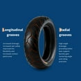 thumbnail image 4 of Garvee Rear Motorcycle Tire Rear 150/80-16, Tubeless 4PR 71H, Black Wall, High Performance Street Tire for Cruiser & Touring, Enhanced Grip, Long Wear, Fits 16" Rims, 4 of 9