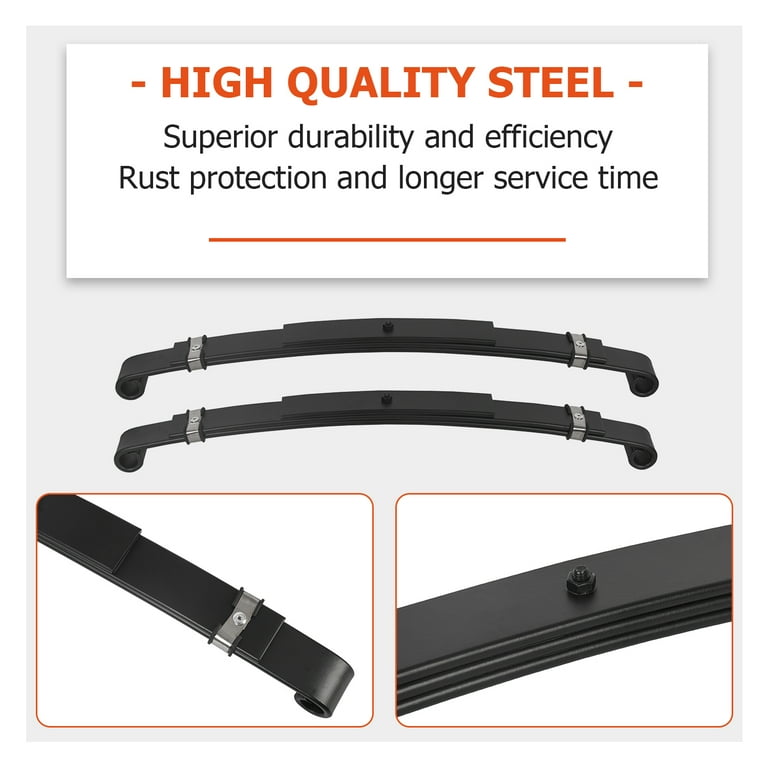 KOJEM Golf Cart Rear Leaf Springs Fit for 1996-2013 EZGO TXT