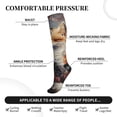thumbnail image 2 of Sikiie Romantic Flower Fox Couple 1 Pairs Compression Socks for Men and Women 15-20 mmHg Running Support Socks, 2 of 7
