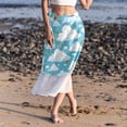 thumbnail image 6 of Cloud Stylish Chiffon Beach Skirts and Summer Dresses for Women scalloped Off Shoulder Maxi Dress Dress Beach Dresses for Women, 6 of 6