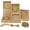 Brown-6.5x6.5x2 Inches-30 Sets, variant on 30-pack kraft paper drawer-style gift boxes, easy to assemble, durable, portable windowed boxes with tags and rope, suitable for gift wrapping, party favors, retail displays and commercial packaging.