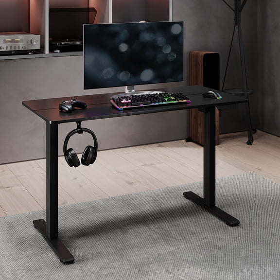 Realspace® 48"W Essential Electric Height Adjustable Standing Desk, Black