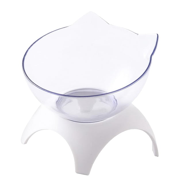 Cuencos elevados para gatos, alimentador de agua para alimentos para mascotas con soporte para gatos y perros, cuenco individual, cuenco multitransparente, cuencos elevados para perros Namotu LN-0592