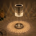 thumbnail image 5 of Efavormart 10" LED Acrylic Crystal Cylinder Color Changing Cordless Table Lamp, Rechargeable RGB Touch Control Accent Lamp, 5 of 11