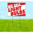 thumbnail image 1 of We Sell Light Bulbs V2 (18" x 24") Yard Sign, Includes Metal Step Stake, 1 of 6