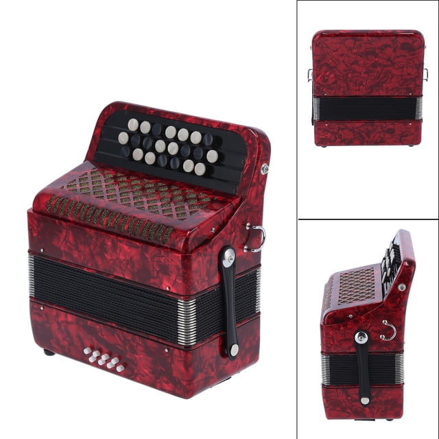 Key Bass Accordion,Accordian 22 Key 8 Accordian Accordion Reed Instrument Precision Engineered