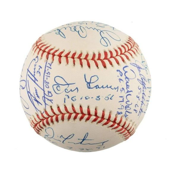 Extraordinary Perfect Game Pitchers Signed Baseball Complete With 18 Sigs PSA