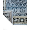 thumbnail image 5 of Hollyhock Navy Oriental Viscose Area Rugs for Living Room Jacquard Textured Modern Rugs Soft Geometric Rug for Bedroom Washable Rug Non-Slip Bohemian Carpet Perfect for Dining Room Office Beige, 5 of 6
