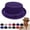 Dark Purple, variant on Breathable Sun Protection Cap Lightweight Mesh Pork Pie Hats for Men Dress Bowler Women Salt Mafia Black Derby Black