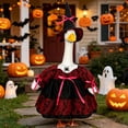 thumbnail image 2 of AuroraX Porch Goose Clothes Set 17 19 inch 23 inch Porch Goose Halloween Outfit Autumn Witch Dress Hat Kit Gothic Decorations Party Front Porch Goose 23 inch Clothing Halloween Decorations Outdoor, 2 of 9