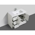 thumbnail image 5 of Moreno Bath  MOD 42 Inch Free Standing Modern Bathroom Vanity with Reinforced Acrylic Sink And Left-Side Drawers Glossy White Glossy, 5 of 5