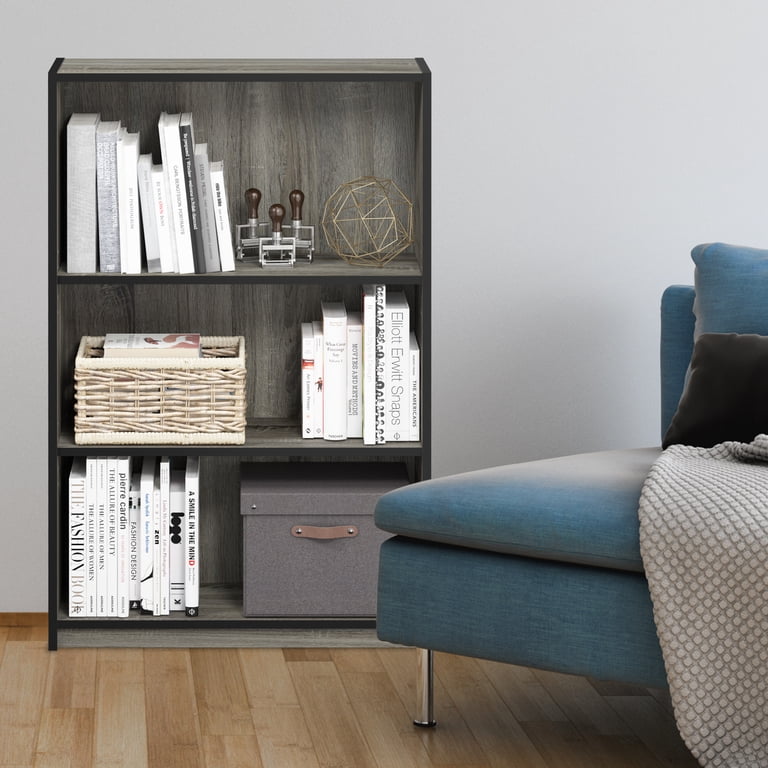 billboard book shelf 　ミッドグレー Amazon.com: Furinno LUDER Book Shelf, 5-Tier Bookshelf, Bookcase