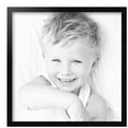 thumbnail image 2 of ArtToFrames 16" x 16" Satin Black Short Picture Frame, 16x16 inch Black Wood Poster Frame (WOM-1416), 5 Pack, 2 of 7