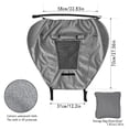 thumbnail image 2 of Parasol para cochecito de bebé, universal impermeable para cochecito de bebé, cubierta para sombrilla anti-UV con ventana de visualización para cochecito (gris), 2 of 5