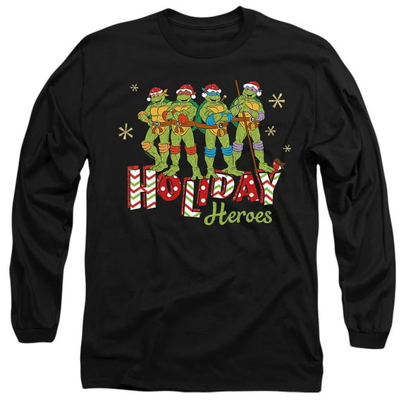 Teenage Mutant Ninja Turtles Holiday Heroes Christmas Shine Unisex Adult Long-Sleeve T Shirt