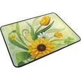 thumbnail image 6 of Coolnut Shower Curtain and Rug Set Vivid Beautiful Sunflowers Polyester Waterproof Bath Curtain and Mat with Hooks 72" x 72", 6 of 6