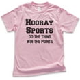 thumbnail image 1 of Kids Hooray Sports Do The Thing Win The Points Shirt, Youth Kids Boy Girl T-Shirt, Football Baseball Basketball, Light Pink, X-Large, 1 of 4