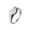 Silver, variant on Unisex Stainless Steel Simple Elegant Heart Shaped Thin Stacking Signet Ring Couple Forever Love Wedding Band Black Size 5