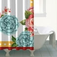thumbnail image 4 of Pioneer Colorful Floral Shower Curtain for Bathroom Home Decor Bathtubs Waterproof Fabric Curtain with 12 Hooks 84x72in, 4 of 6