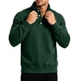 thumbnail image 4 of Xdegoge Mens Henley Shirts Long Sleeve Button Down Mock Neck Pullover Sweatshirts Casual Slim Fit Athletic Activewear Tops for Fall Winter Classic Basic Loungewear, 4 of 6