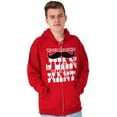 thumbnail image 3 of Juan That I Want Funny Pickup Line Zip Hoodie Sweatshirt Men Brisco Brands M, 3 of 6
