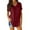 Wine, variant on Womens Shirts Blouses Short Sleeve V Neck Irregular Hem Solid Color Womens Athletic Tops,Blue,L
