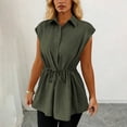 thumbnail image 1 of LVHAOGJOB Womens Collared Tank Sleeveless Tops Summer Solid Color Workout Shirts for Women, 1 of 7
