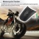 thumbnail image 2 of Guardabarros de motocicleta de plástico único, guardabarros delantero, protector contra salpicaduras, cubierta de rueda, 1 juego negro 03 con herramienta de instalación y tornillos de montaje 22x11cm, 2 of 6