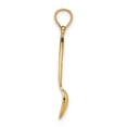 thumbnail image 2 of FJC Finejewelers 14k Yellow Gold 3d Table Spoon with Black Enamel Charm, 2 of 4