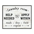thumbnail image 5 of Stupell IndustriesLaundry Room Help Needed Apply WithinFramed Wall Art by Lettered and Lined, 5 of 5