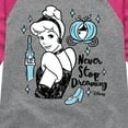 thumbnail image 3 of Disney - Never Stop Dreaming  - Toddler & Youth Girls Raglan Graphic T-Shirt, 3 of 4