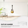 thumbnail image 6 of Rhewides Acrylic Guitar Wall Hanger Rack Set, Ukulele and Bass Wall Mount Display Holder for String Instruments, 6 of 10