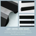 thumbnail image 4 of Zebra Shade Cordless,Dual Mode, lets light in and blocks light out 22x72" - Black, 4 of 5