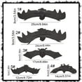 thumbnail image 3 of XIEULQP Large Rubber Bat Halloween Prop Set - Hanging Bar Decor with Realistic Wing Detailing for Themed House Layouts and Spooky Atmosphere Creation​, 3 of 6