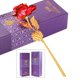thumbnail image 4 of oro and rosa flores artificiales, siempre chapado en oro and rosa sumergido para , madre, novia, Valentín, de , rojo perfecl rosa eterna, 4 of 7