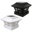 thumbnail image 1 of 3X Solar Post Cap Lights Outdoor Post Solar Lights LED Bulb Fence Post Lights for Inch Wooden Posts Warm White, 1 of 6