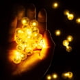 thumbnail image 3 of Luces LED para globos Aogist, redondas, amarillas, 100 unidades con pilas, 3 of 6