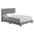 thumbnail image 5 of Boyd Sleep Diamond Gray Linen King Size Fully Upholstered Platform Bed Frame with Adjustable Headboard, Qualified Box Spring or Foundation Required for Use, 5 of 14