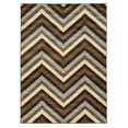 thumbnail image 3 of Linon Home Décor Roma Area Rug Collection, Chocoal and Beige, 2' x 3', 3 of 3