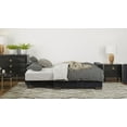 thumbnail image 6 of PrimeNest NimbusFlow Black Microfiber Upholstered Convertible Chaise Lounge with Storage - 3 Seat, 1000lb Capacity, Click-Clack Sleeper (80.3" x 68.8" Bed), Turkish Made, Modern Living Room Furniture, 6 of 9