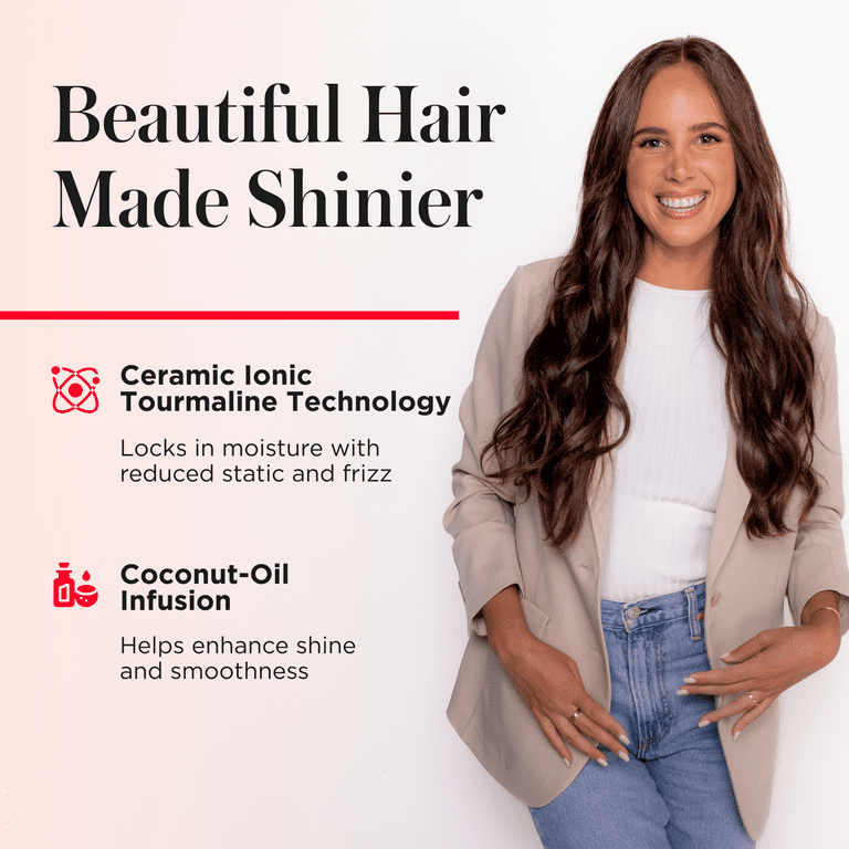 Revlon Smoothstay 1-1/2" Coconut Oil-Infused Curling Iron, Black