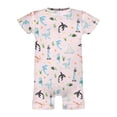 thumbnail image 4 of Baby Pink Sea Animals Newborn Infant Baby Romper Shirts Girl Whale Sea Horse Dolphin Corals Lighthouse Boat Summer Nautical Life Outfit Baby Clothes Short Sleeve Onesie  ﻿, 4 of 6