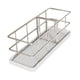 thumbnail image 4 of Organizador de baño con escurridor de acero inoxidable y sin taladros. bandeja blanca, 4 of 8