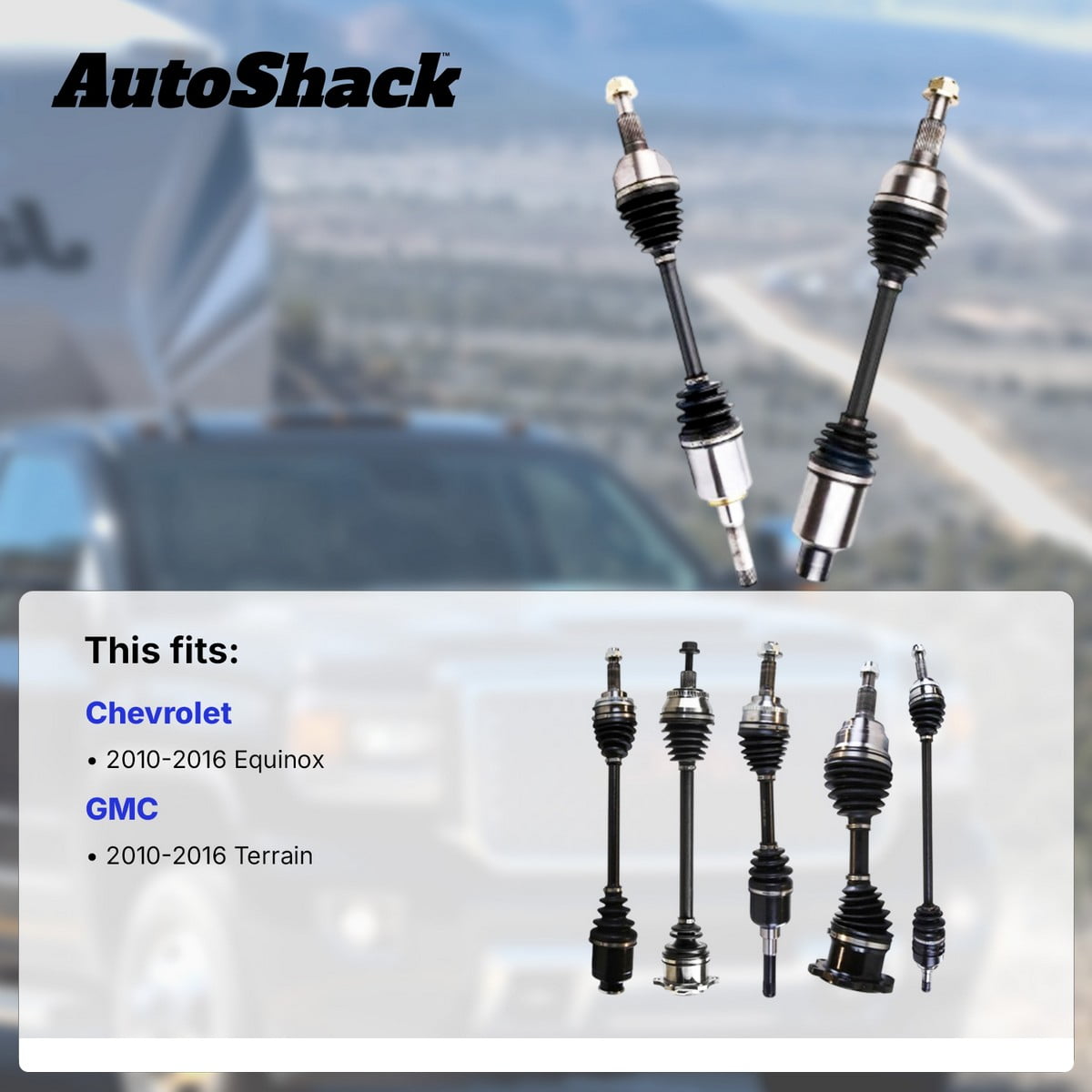 AutoShack Front CV Axle Shaft Assembly for Chevrolet & GMC, Equinox 2010-2016 Terrain 2010-2016, AWD FWD L4 2.4L, Right